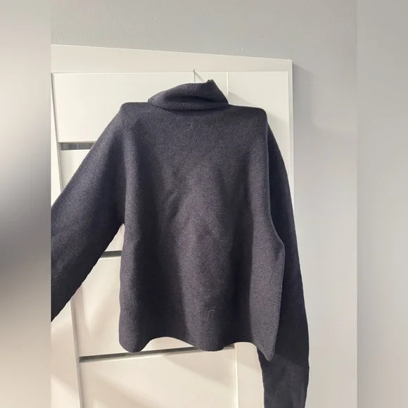 Christian Wijnants - Black/Gray Fine Knit Turtleneck Sweater - Picture 4 of 4